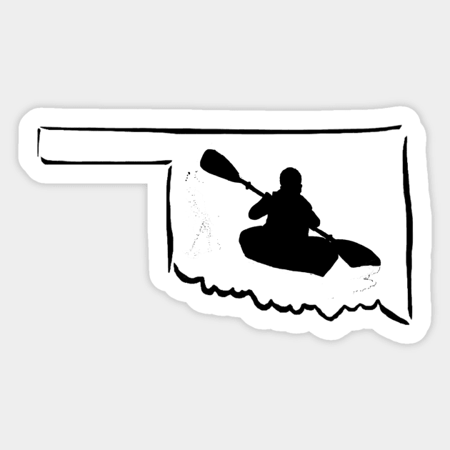 Kayak Oklahoma 2017 Sticker by hawkman70